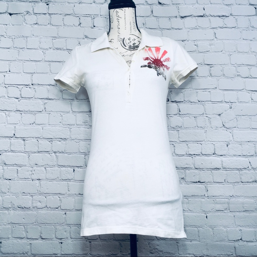 Aeropostale Aero button polo t shirt size medium M juniors